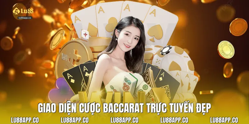 Giao diện cược baccarat trực tuyến đẹp