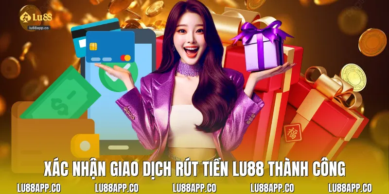 Xác nhận giao dịch rút tiền Lu88 thành công